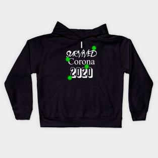 I survived corona 2020 Kids Hoodie